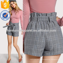 Lazo de la cintura de los pantalones cortos del lado del bolsillo de la entrepierna fabrica al por mayor la ropa de las mujeres de la manera (TA3008B)